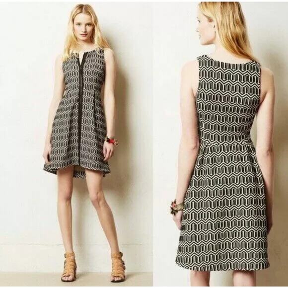 MSRP $168 NWOT Anthropologie Leifsdottir Tonnelle Dress Size 4 | SAME DAY SHIP - Picture 1 of 8